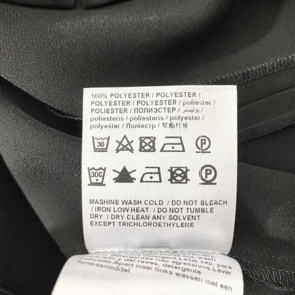 LUISA CERANO BLACK LACE UP NECKLINE SHEER BLOUSE - 6 - Picture 10 of 10